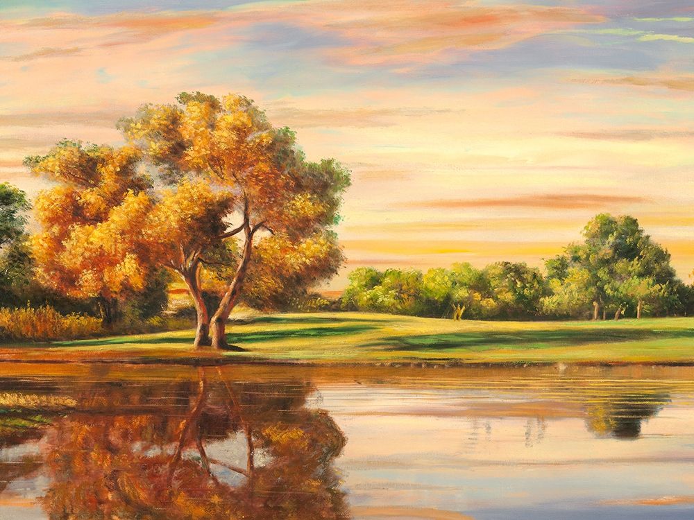 Art Print: Riflessi sul lago (detail)