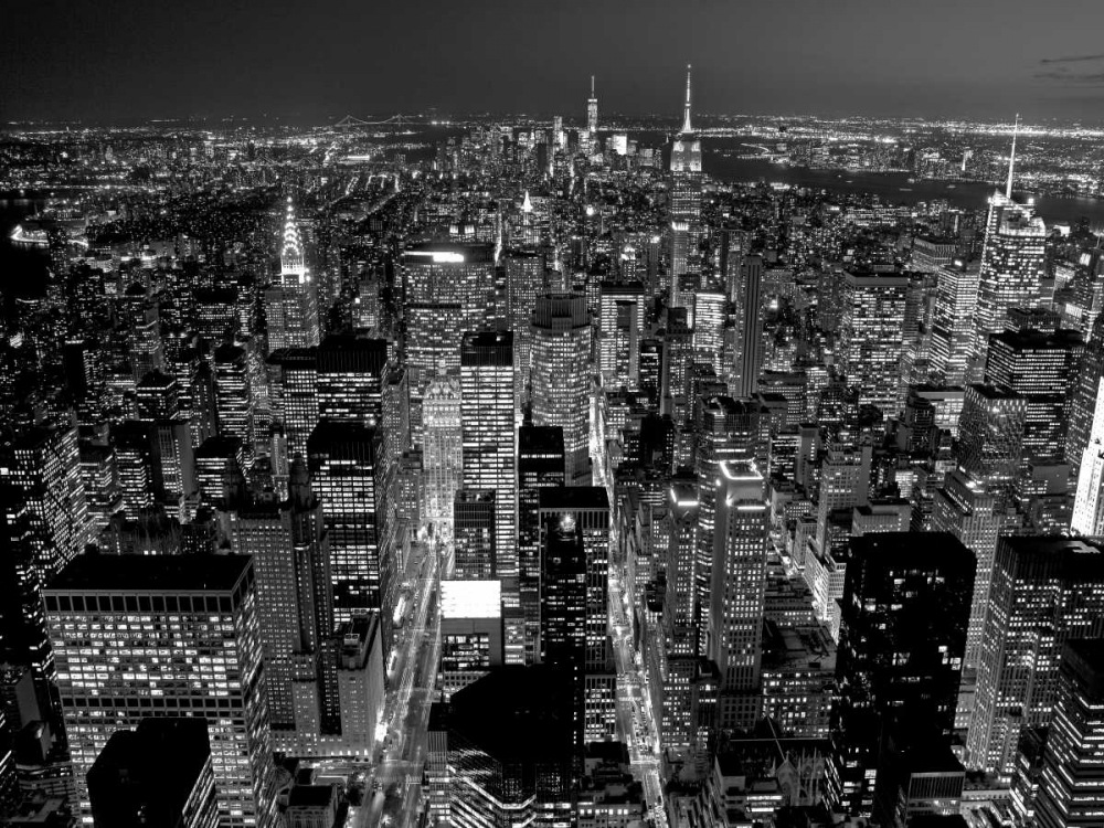 Art Print: Midtown Manhattan at night