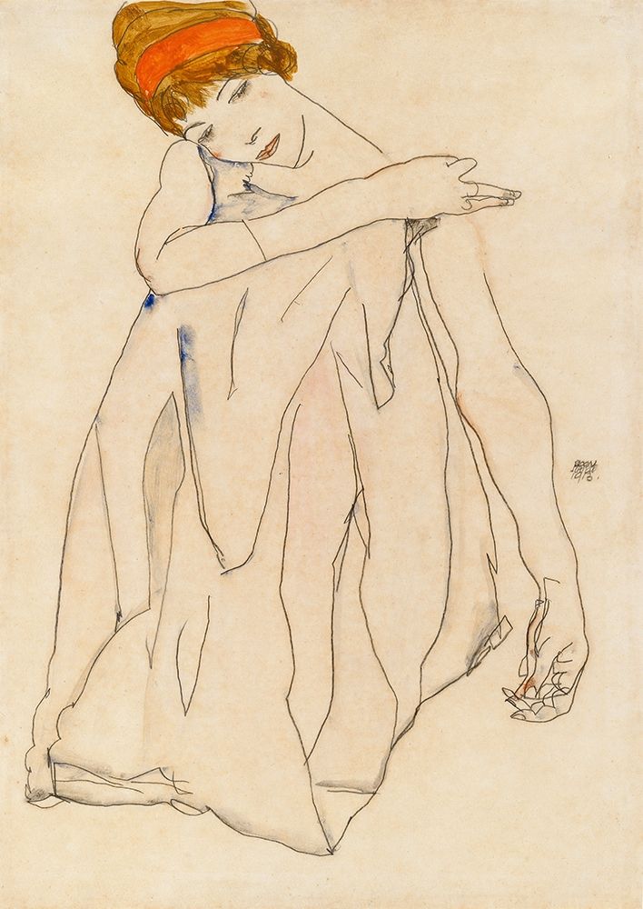 Wall Art Painting id:429172, Name: The Dancer, Artist: Schiele, Egon