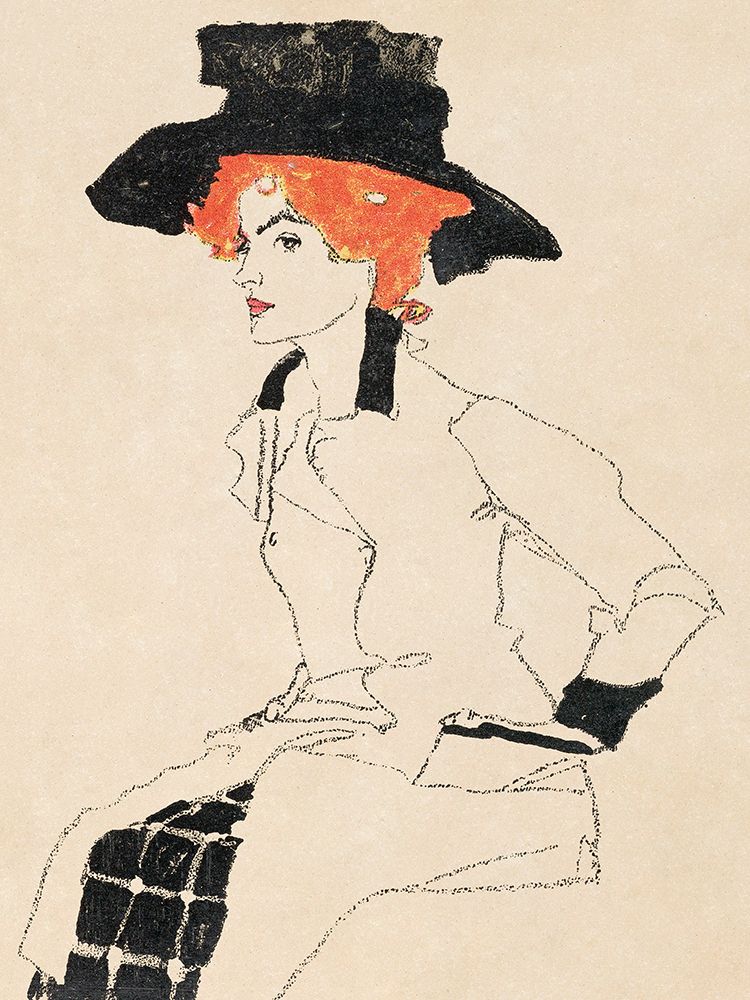 Wall Art Painting id:490909, Name: Portrait of a Woman, Artist: Schiele, Egon