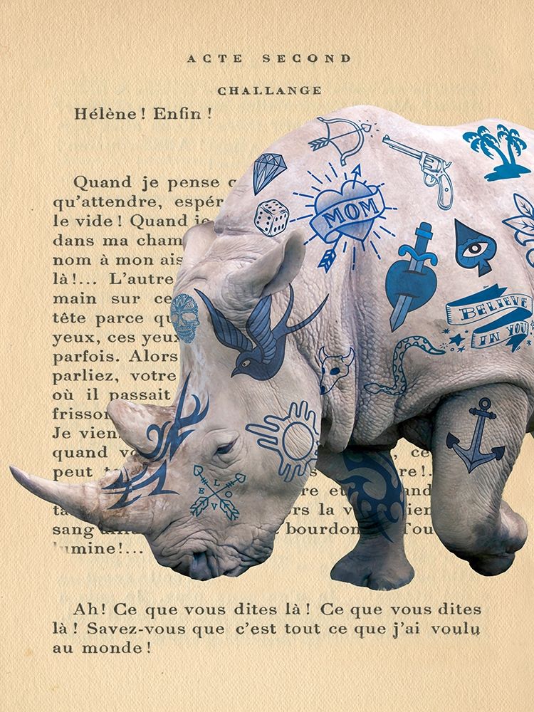 Wall Art Painting id:312006, Name: Tattooed Savannah III, Artist: Hill, Steven