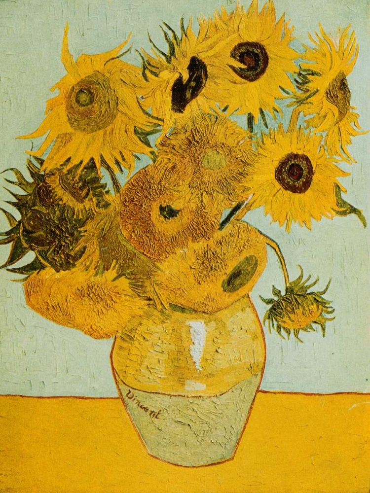 Wall art: Sunflowers, by Van Gogh, Vincent