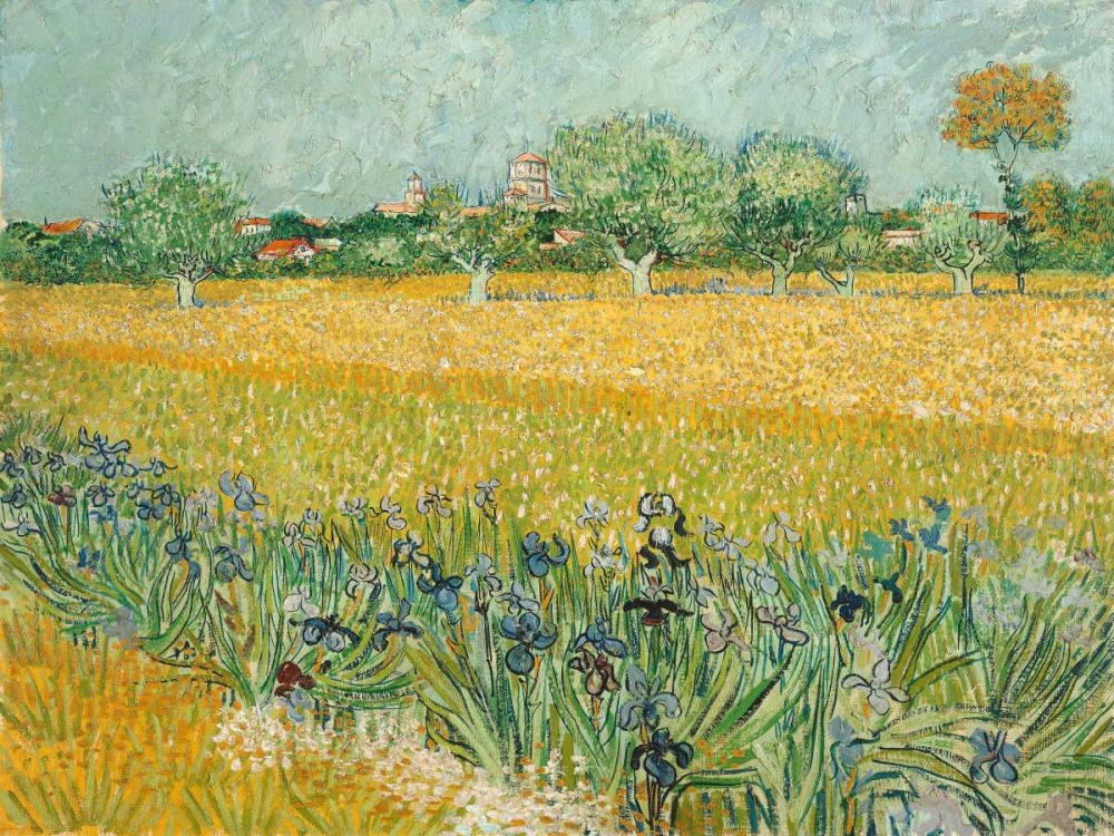 Art Print: Field with Irises near Arles