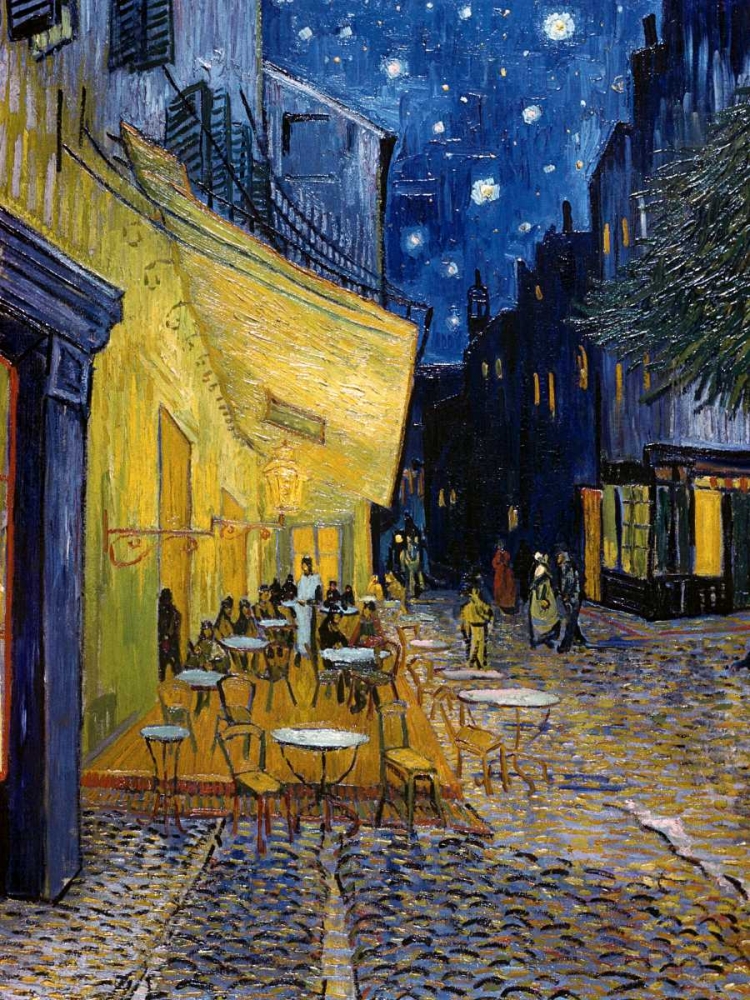Art Print: Cafe Terrace at Night