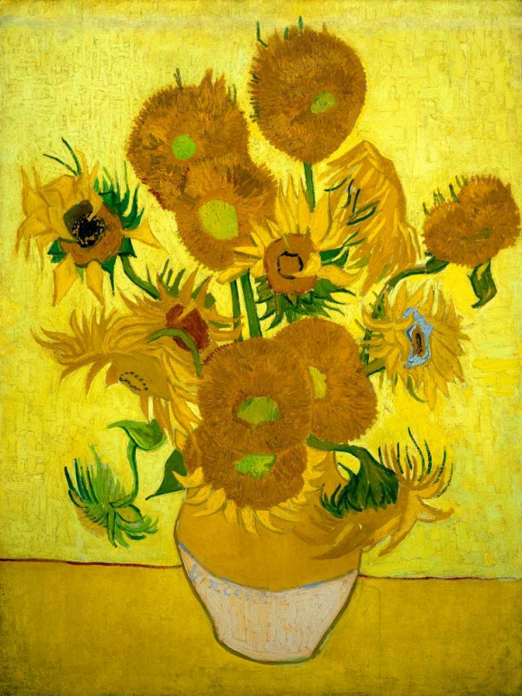 Wall art: Zonnebloemen, by Van Gogh, Vincent