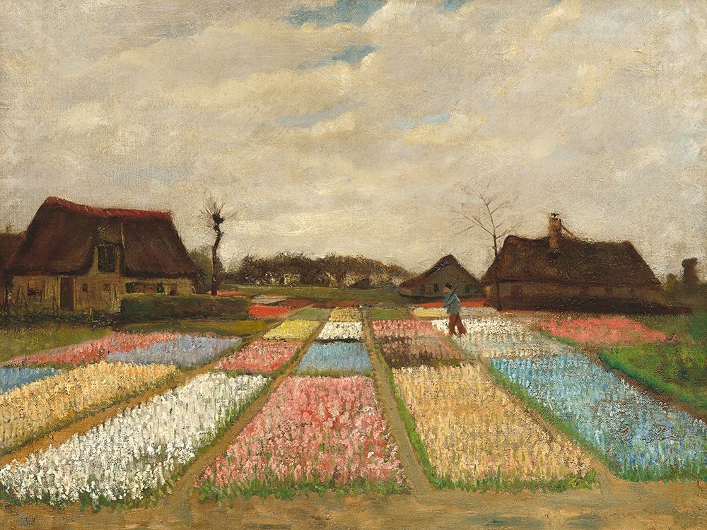 Wall art: Flower Beds in Holland, by Van Gogh, Vincent