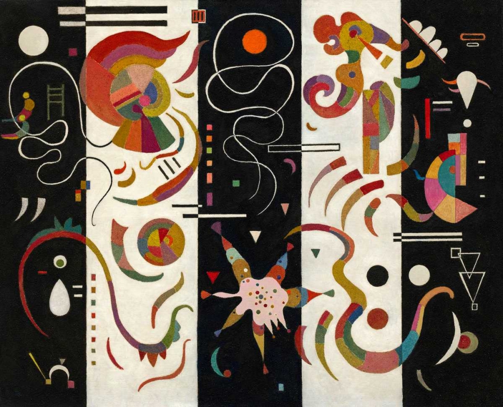 Wall Art Painting id:70105, Name: Striped (Raye´), Artist: Kandinsky, Wassily