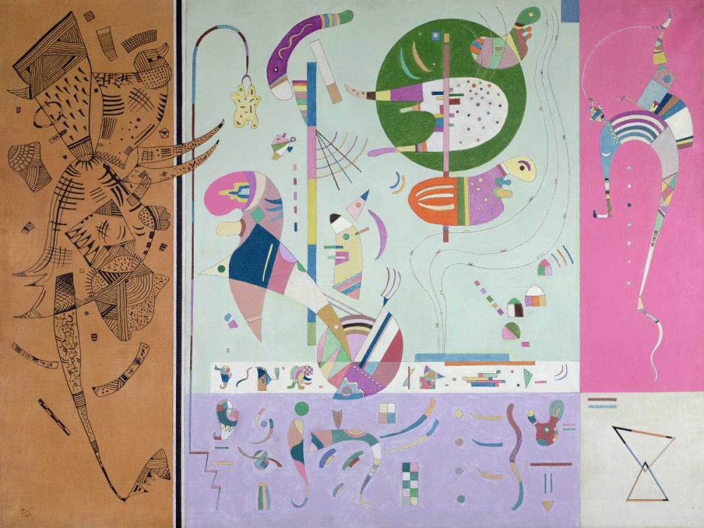 Wall Art Painting id:70107, Name: Parties diverses, Artist: Kandinsky, Wassily