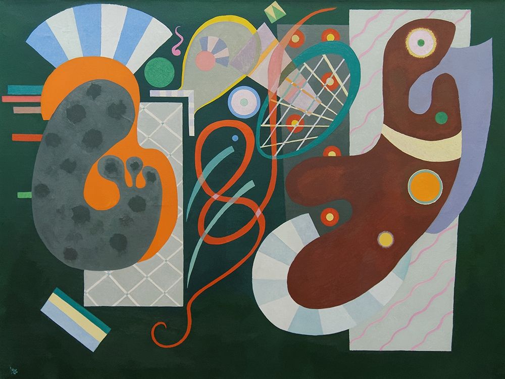 Wall art: Noeud rouge, by Kandinsky, Wassily
