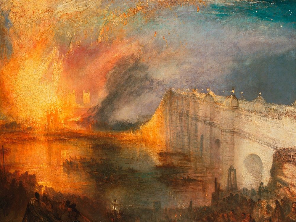 Art Print: The Burning of the Houses of Lords and Commons