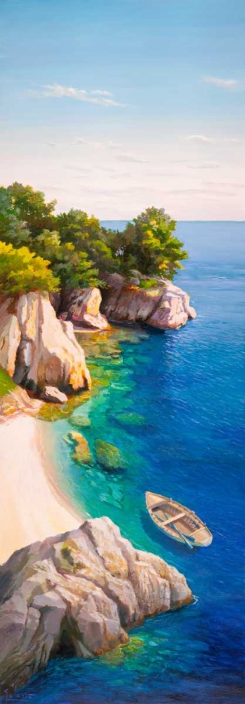 Art Print: Caletta nel Mediterraneo