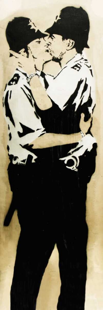 Art Print: Trafalgar Street, Brighton (graffiti attributed to Banksy)