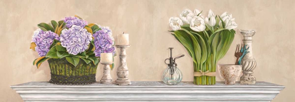 Wall Art Painting id:65004, Name: Memoires du jardin, Artist: Dellal, Remy