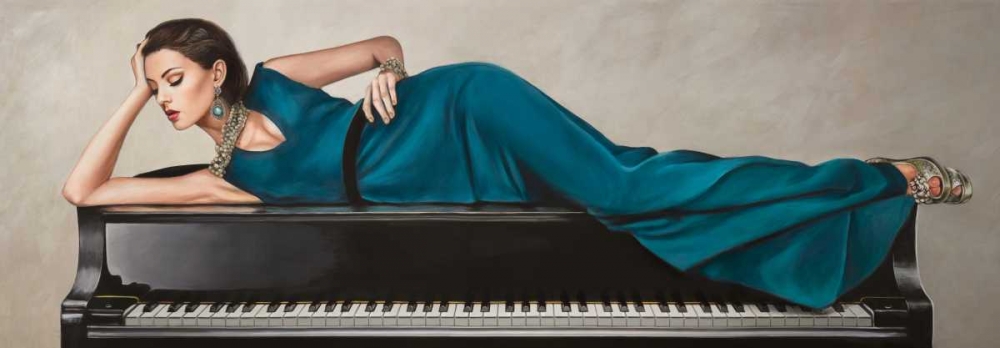Wall Art Painting id:118207, Name: Piano Lady, Artist: Duval, Sonya