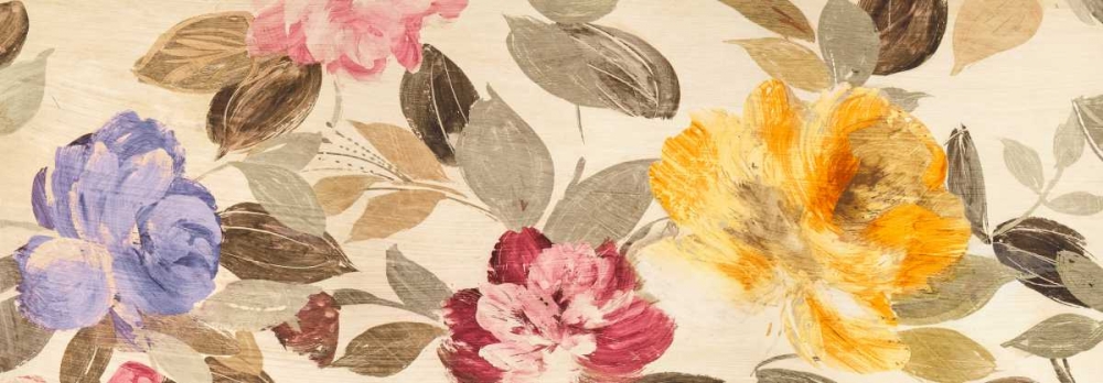 Art Print: Velvet Flowers Parade