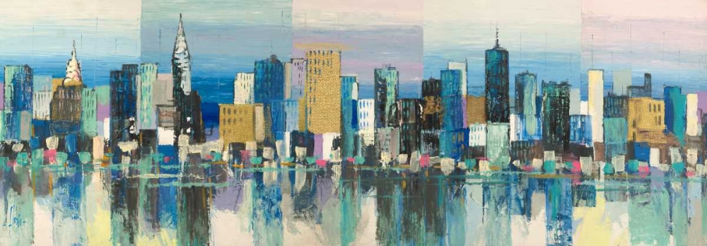 Wall art: Manhattan Aqua, by Florio, Luigi