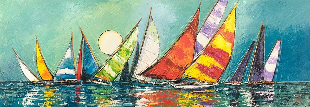 Art Print: Regata al chiar di Luna I