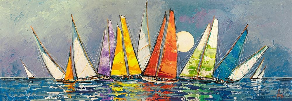 Art Print: Regata al chiar di Luna II