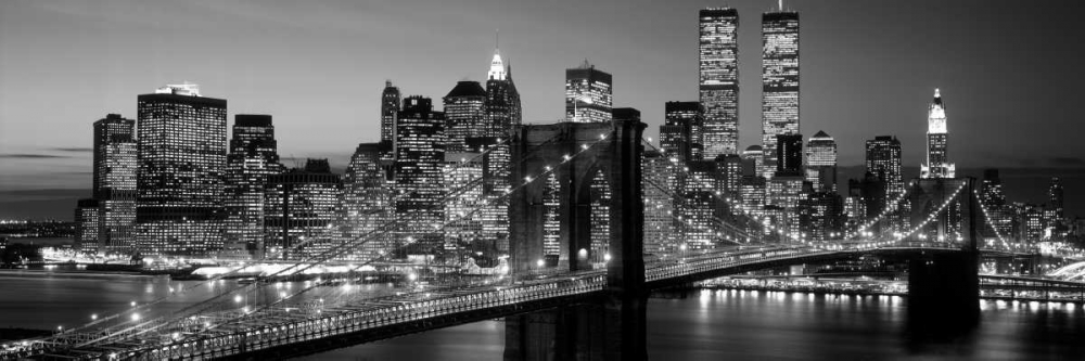 Art Print: Brooklyn Bridge to Manhattan