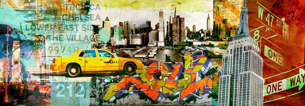 Wall Art Painting id:43500, Name: 212 NYC, Artist: Farrell, Terry