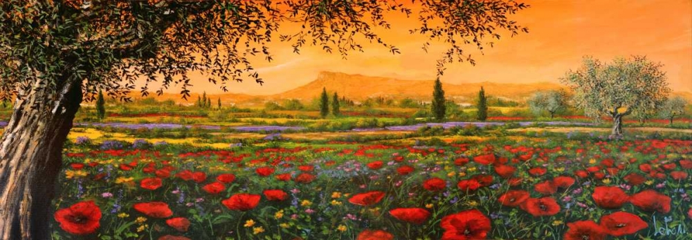 Art Print: Pianura in fiore