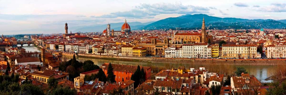 Wall Art Painting id:43842, Name: Panoramic view of Florence, Artist: Ratsenskiy, Vadim