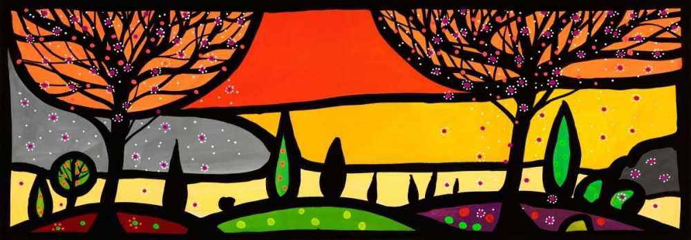 Wall Art Painting id:167454, Name: Lautunno sulle colline, Artist: Wallas