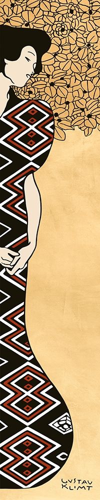 Wall Art Painting id:193499, Name: Woman and Tree I (Gold), Artist: Klimt, Gustav