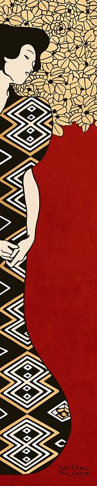 Art Print: Woman and Tree I (Red)