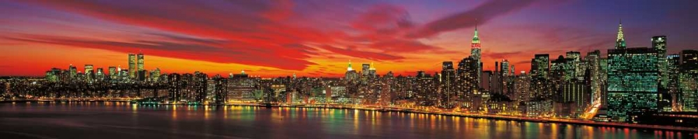 Art Print: Sunset over New York