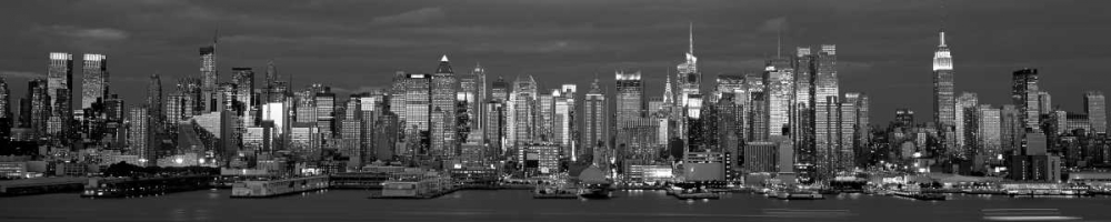Wall art: Manhattan Skyline at Dusk NYC, by Berenholtz, Richard