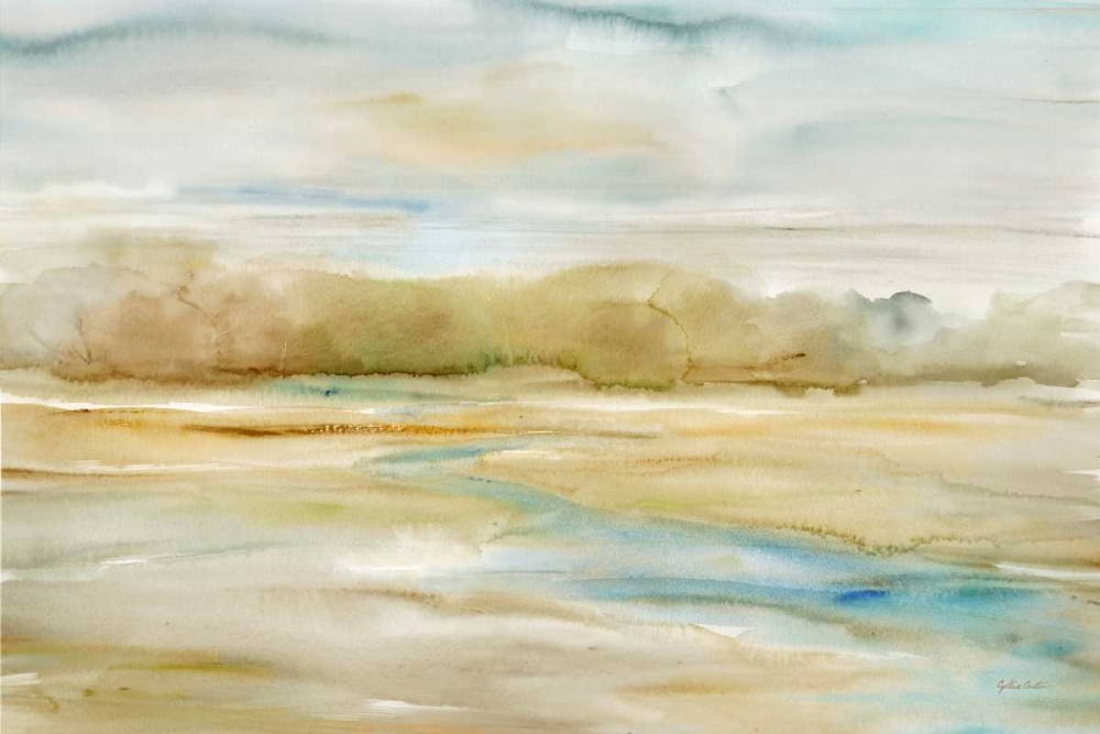 Art Print: Watercolor Landscape Neutral