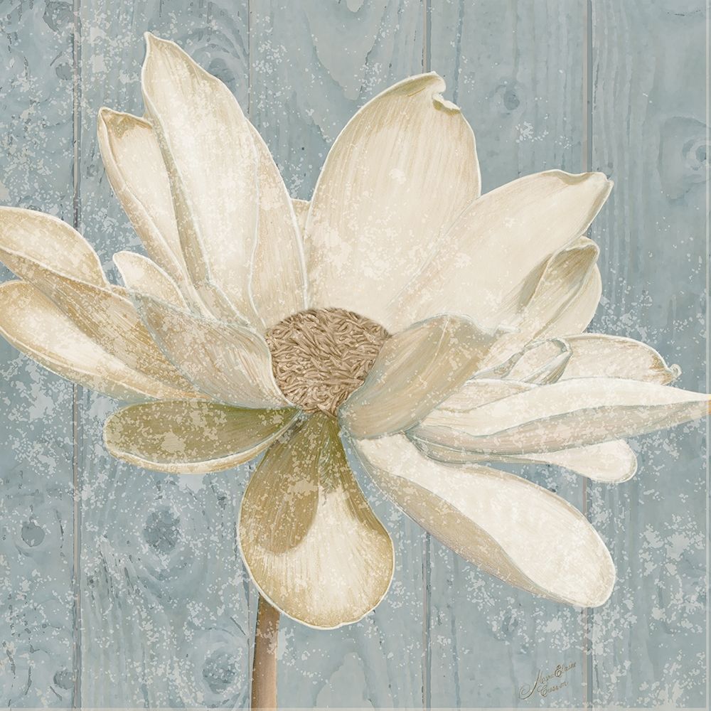 Wall Art Painting id:189739, Name: Vintage Lotus I , Artist: Cusson, Marie-Elaine