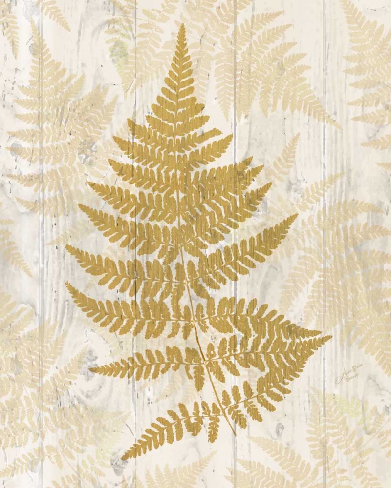 Wall Art Painting id:171736, Name: Golden Fern I, Artist: Cusson, Marie-Elaine
