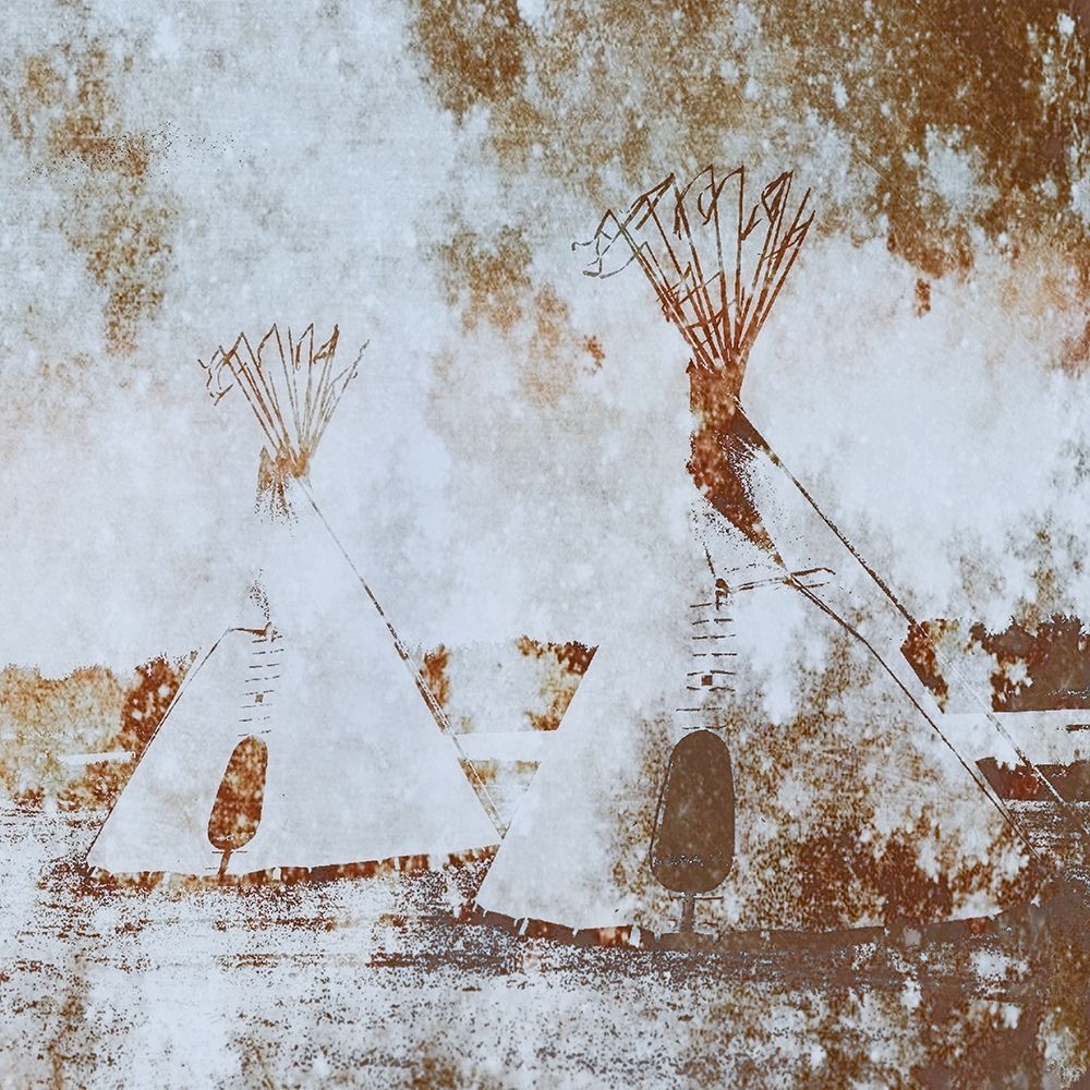 Wall art: Textured Tipis, by Tyrrell, Lu Anne