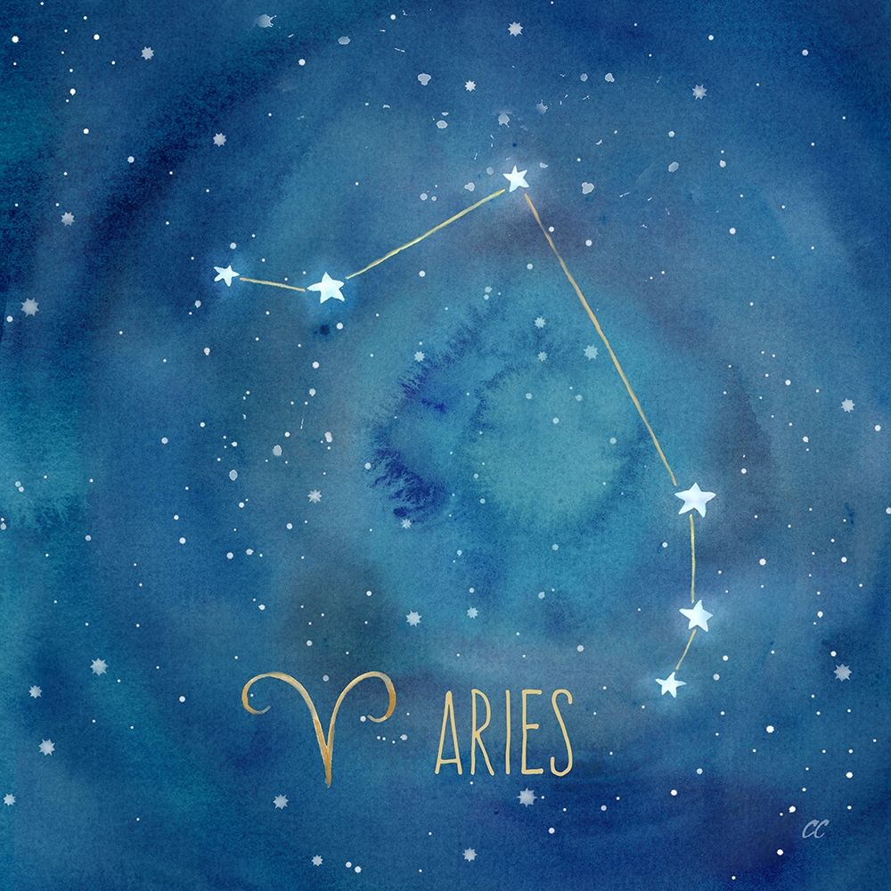 Wall Art Painting id:212313, Name: Star Sign Aries, Artist: Coulter, Cynthia