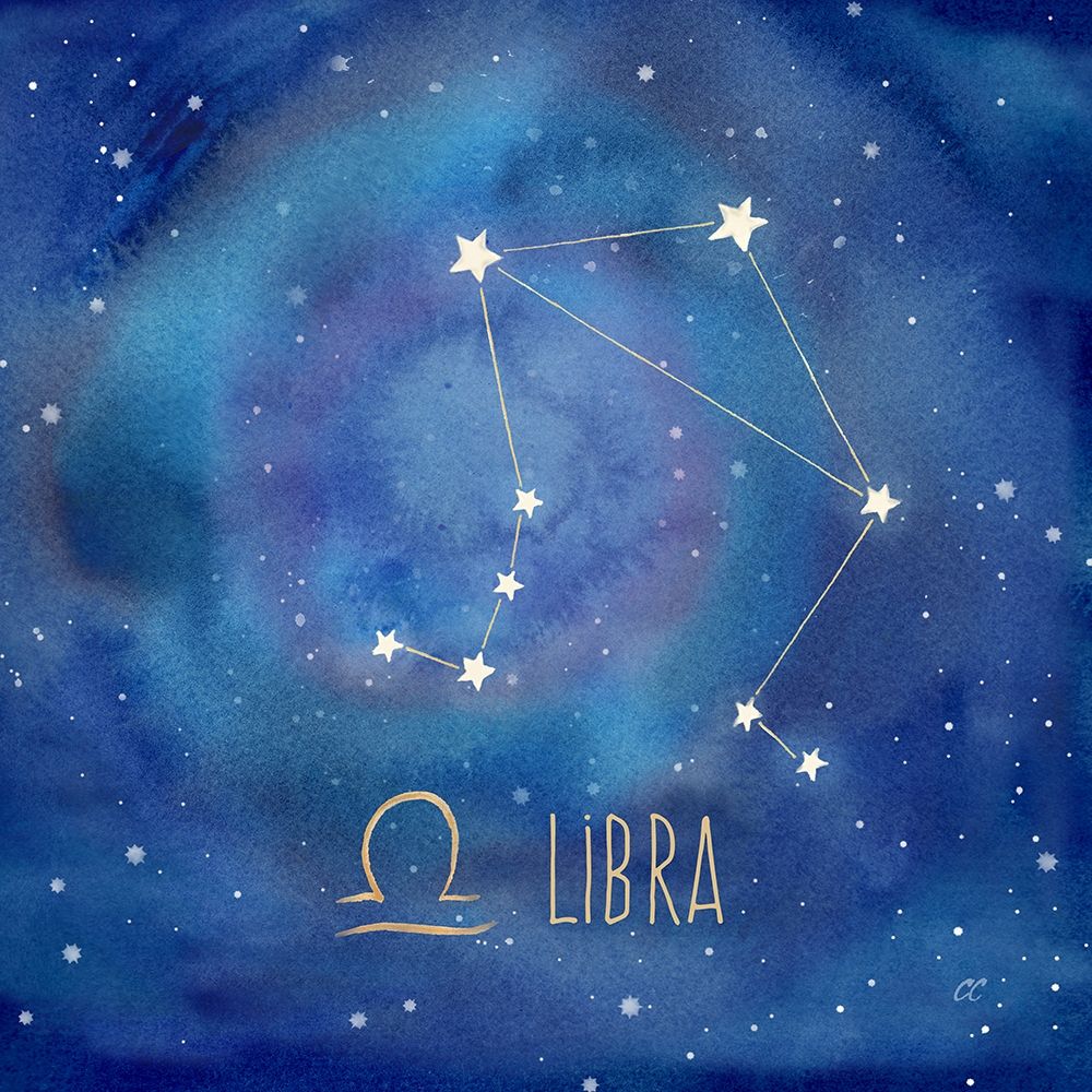 Wall Art Painting id:212319, Name: Star Sign Libra, Artist: Coulter, Cynthia
