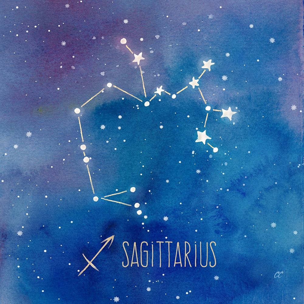Wall Art Painting id:212321, Name: Star Sign Sagittarius, Artist: Coulter, Cynthia