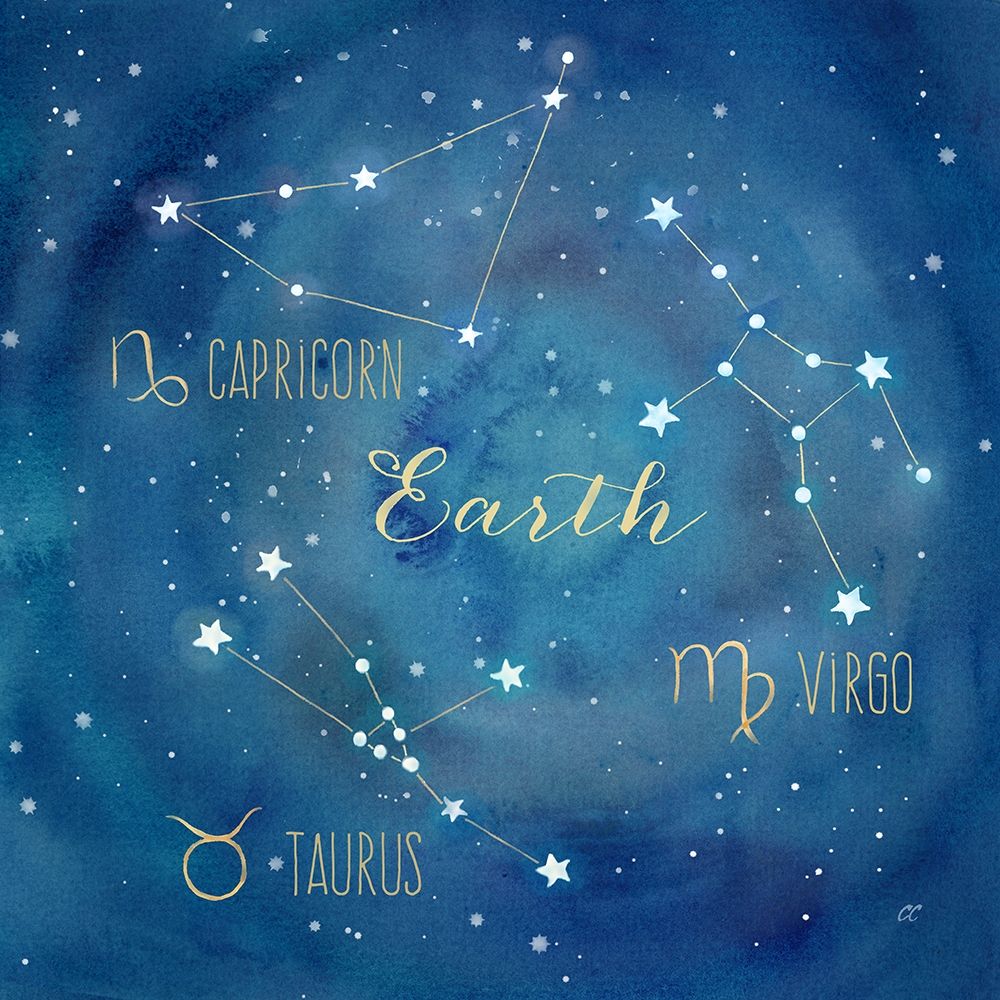 Wall Art Painting id:212327, Name: Star Sign Earth, Artist: Coulter, Cynthia