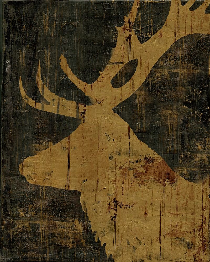 Art Print: Rustic Lodge Animals Deer