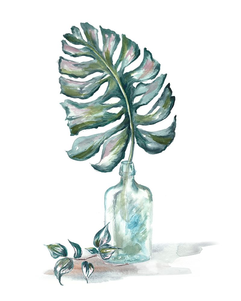 Wall art: Island Tropics Frond in Bottle II, by Tre Sorelle Studios