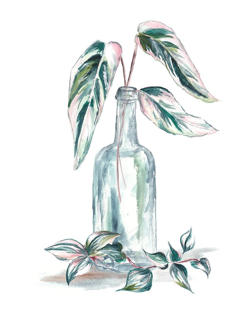 Wall Art Painting id:212532, Name: Island Tropics Frond in Bottle III, Artist: Tre Sorelle Studios