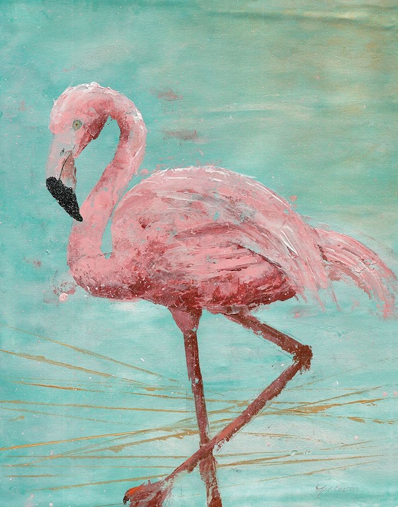 Art Print: Pink Flamingo II