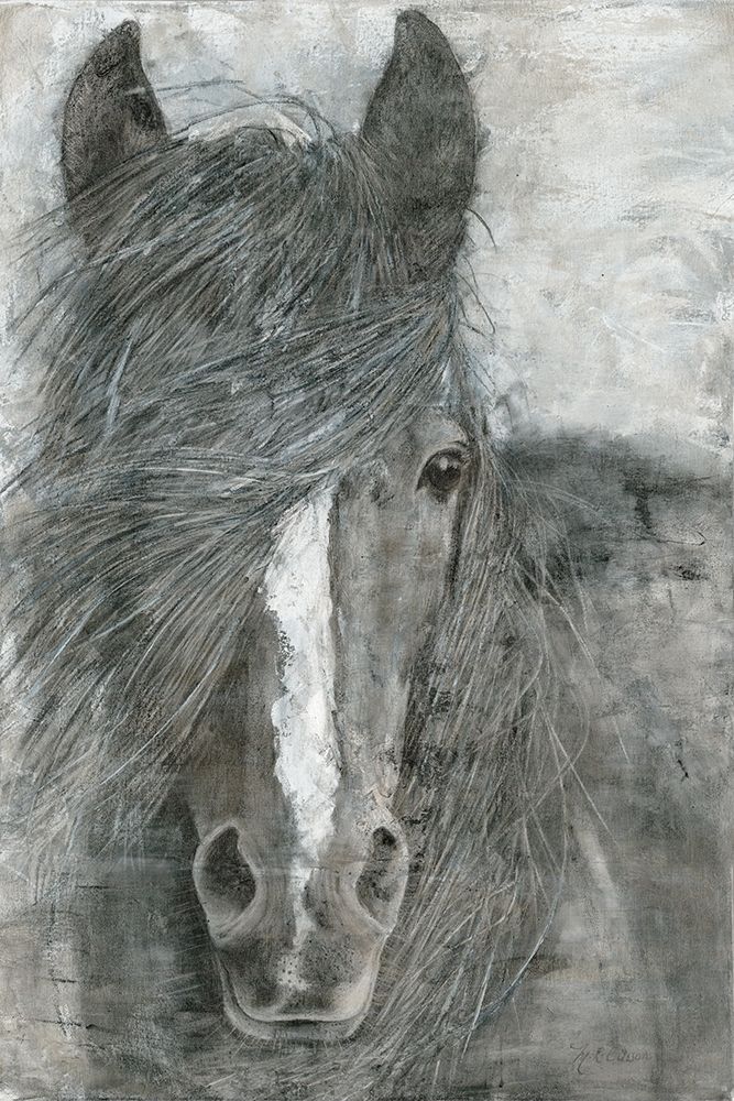 Art Print: Horse in the Wind