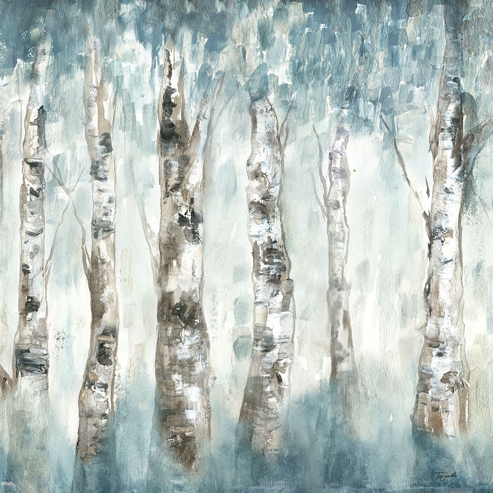 Art Print: Winter Aspen Fog 