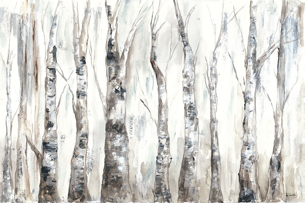 Wall art: Winter Aspen Trunks Neutral, by Tre Sorelle Studios