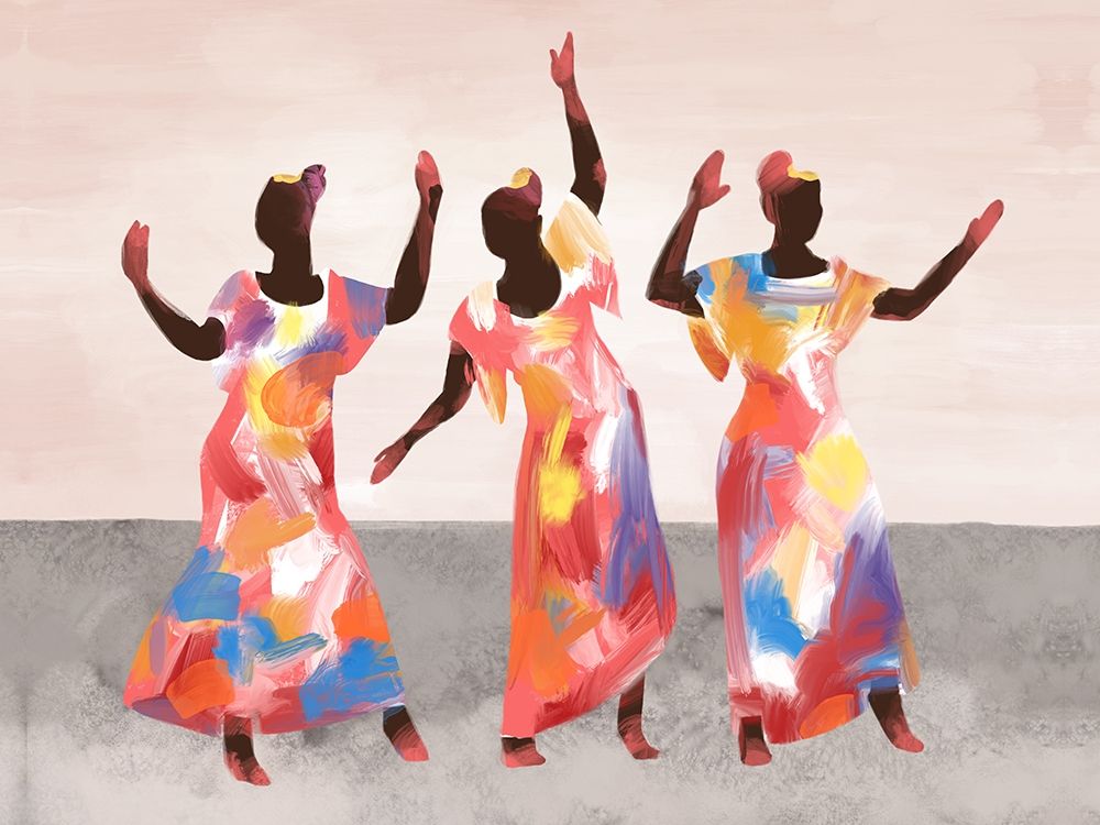 Wall art: Dancing Together, by Bannarot