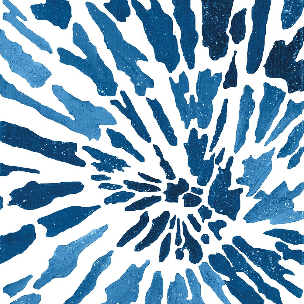 Art Print: Blue Floral Burst I