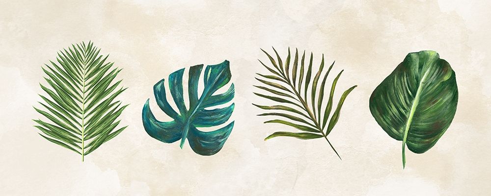 Art Print: Tropical Leaves panel 