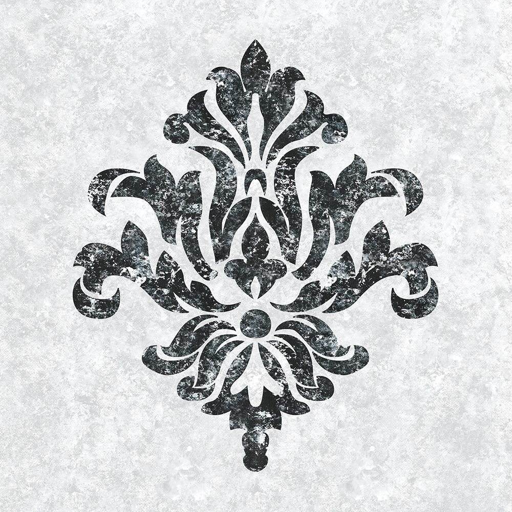 Wall Art Painting id:380192, Name: Textured Damask III on white, Artist: Lee C